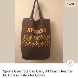 Sports bag gym yoga PE coach tote school